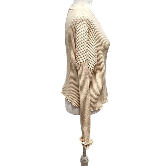 Sincerely Jules Womens Drop Shoulder Long Cuffed Sleeve Ribbed Sweater Size L - Picture 3 of 10